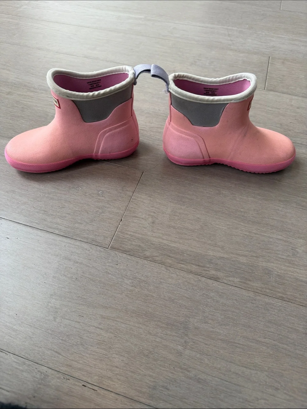 Hunter Kids Pink Waterproof Pull-On Rain Boots size 11